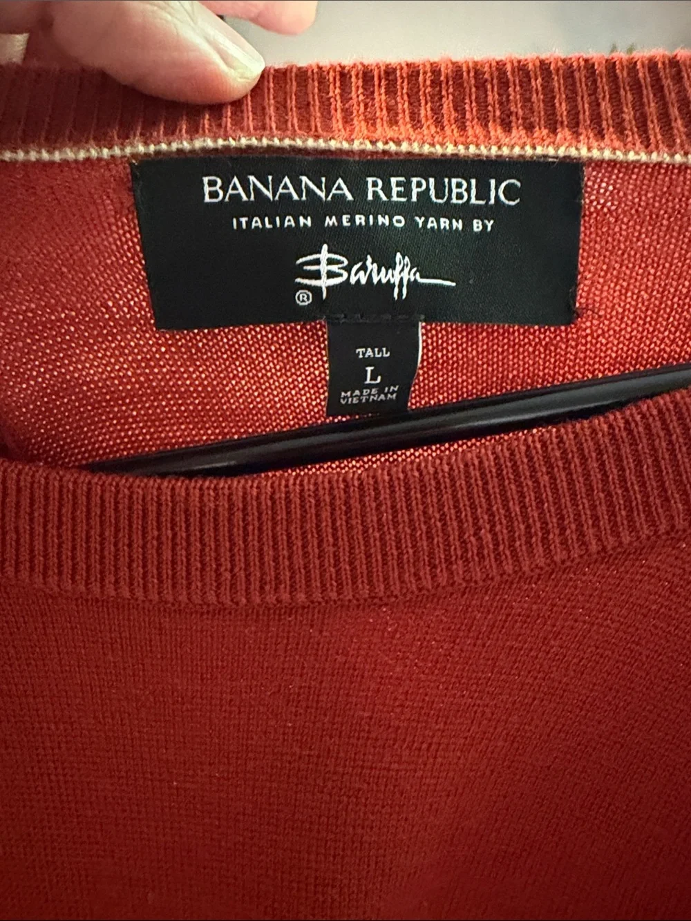 Banana Republic Men’s Crewneck Sweater - Burnt Orange